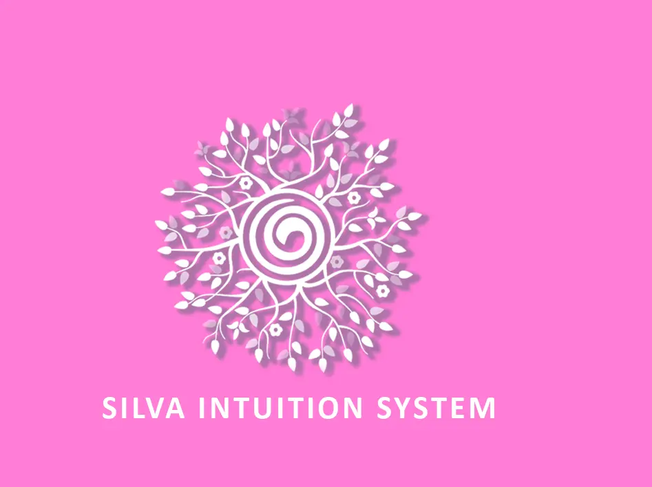 A pink background with the words silva intuition system in white.